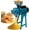 blue, variant on FICISOG 3000W 110V Commercial Electric Grain Mill Grinder Heavy Duty Grain Grinder Machine Feed Rice Coffee Wheat Corn Grain Mills
