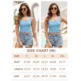 thumbnail image 2 of MADE IN USA Womens Sleeveless Ribbed Crop Tank Top Scoop Neck Fitted Sexy Summer Gym Workout Shirt, 2 of 8