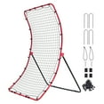 thumbnail image 1 of KFFKFF Softball and Baseball Rebound Net, 4 x 5.5 ft, Multi-Angle Pitch Return Trainer with Target Zone, Ideal for Practicing Ground Balls and Pop Flies, 1 of 9