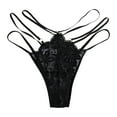 thumbnail image 4 of Clothing 2025 Thongs for Women Black Lace Panties Bundled Hollow See Through High Waisted Thong Thongs Underpants Women Underwear Thongs, 4 of 4
