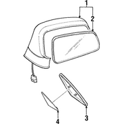Genuine OE Mitsubishi Door Mirror - AW394220