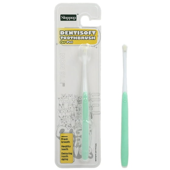 Small Dog Toothbrush Cat & Puppy Tooth Brushing Kit Soft & Mini Head For & Tiny Pet Doggy Toothbrushes Deep Teeth Cleaning Soft Teething Puppy Small Dog Chew Stick Toothbrush Small Dog Chew for Small