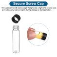 thumbnail image 5 of 8ml Clear Glass Vials, 15 Pack Sample Vials with Screw Cap Reagent Media Bottle with Labels Leak-Proof Liquid Sample Glass Vial for Lab Laboratory, 5 of 6