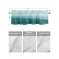 thumbnail image 4 of Valances for Windows Abstract Ocean Rod Pocket Cafe Window Treatments Valance Curtains for Kitchen Bathroom Laundry Basement Windows 42"x12", 4 of 9