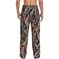 thumbnail image 6 of Cauagu Watercolor Romantic Paisley Mens Pajama Pants Sleep & Lounge Pants,PJ Bottoms with Pockets-XX-Large, 6 of 7