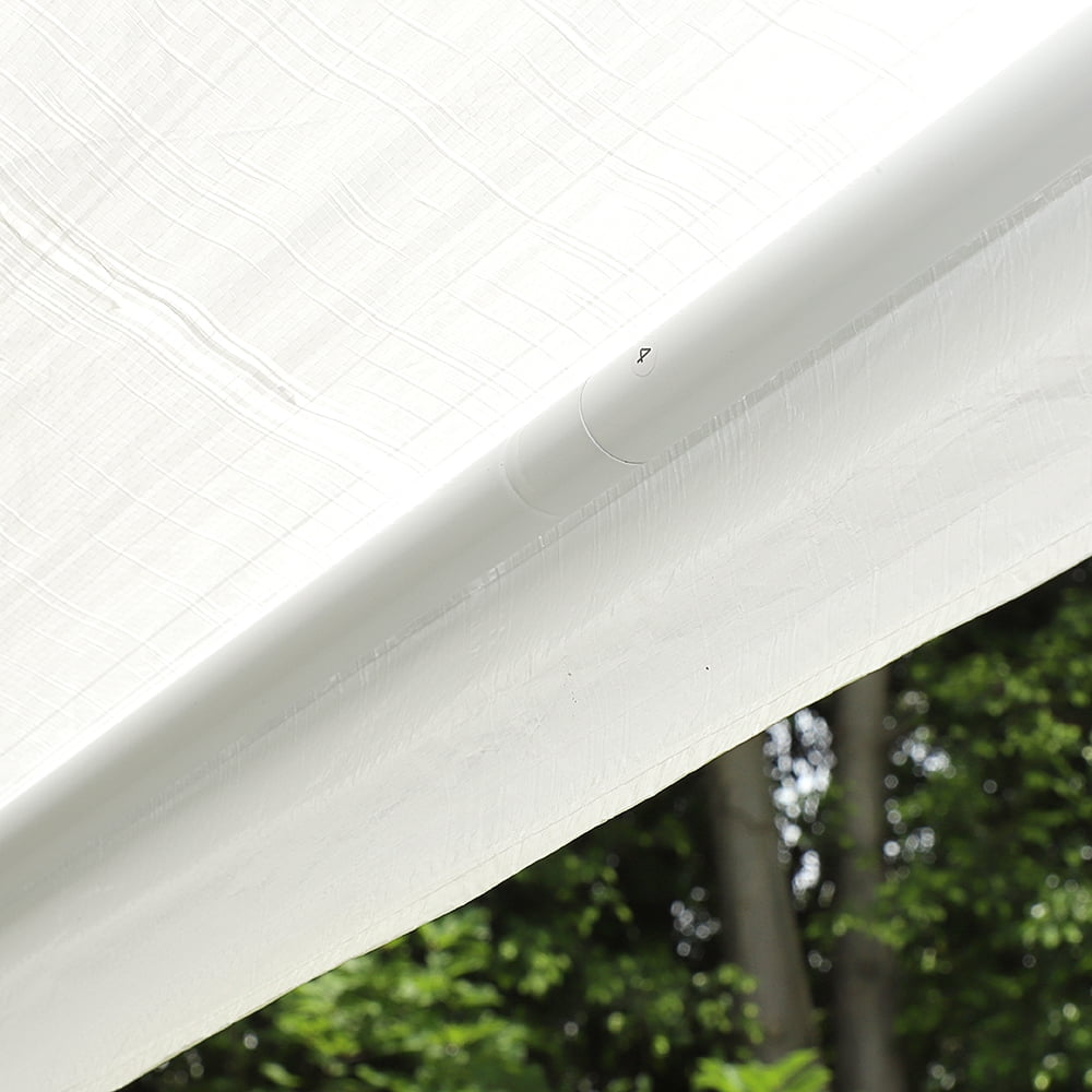 Kadyn 10' x 10' Canopy Tent, Waterproof Durable Tent with Spiral Tubes, No Surrounding Cloth, Outdoor Canopies for Wedding, White Kadyn 10' x 10' Canopy Tent, Waterproof Durable Tent with Spiral Tubes, No Surrounding Cloth, Outdoor Canopies for Wedding, White