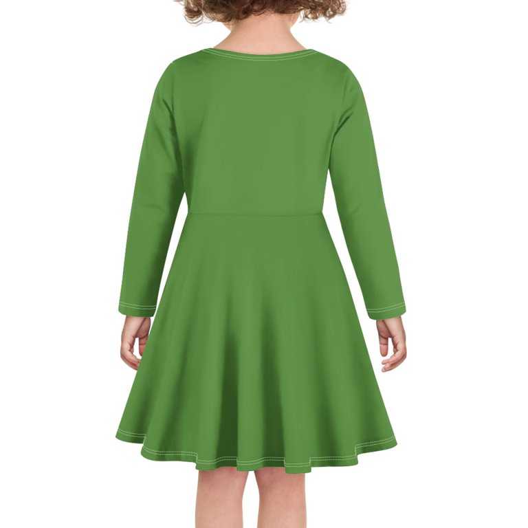 sloth christmas dress DISNIMO Girls Green Dresses Kids Girls Kids Girls Dresses Winter Long Sleeve Dress for Girls 9-10 Dresses Children Skater Dress Kid Beach Dress for Photoshoot Dress Girls evening dresses and gowns Size:XL (US10) 60s little black dress Baby dress Its recommended to order