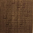 thumbnail image 1 of Ahgly Company Indoor Square Abstract Orange Modern Area Rugs, 6' Square, 1 of 4