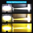 thumbnail image 4 of 1pcs/2pcs Led Motorcycle Spotlight 60w 6000lm 6000k/3000k Two-color External Driving Work Lights Modified Super Bright Fog Lamp, 4 of 9