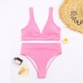 thumbnail image 4 of gakvbuo Summer Bikini Sets for Women Two Piece Tankini Bathing Suits Spaghetti Strap Swimsuit Filled Soild Swimwear Beachwear, 4 of 6
