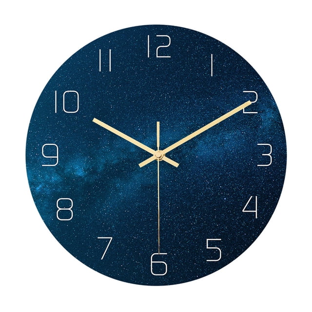 Birdeem Pattern Stone Wall Clock Acrylic Living Room Decoration