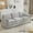 LIGHT GREY, variant on 89" Plush Chenille Sillones Para Sala Sofa, Para Sala Sofa with Double Cushion, Para Sala Sofas with Curved Armrests for Living Room & Apartment, Grey