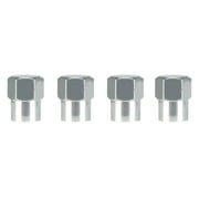 Slime Chrome Replacement Metal Valve Stem Caps, Chrome Finish, 4 Pc. - 2048-a