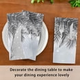 thumbnail image 5 of GZHJMY Christmas Cloth Napkin Xmas Gnome Ball Grey Kitchen Dining Table Decor for Family Gathering Festive Dinner Napkin Party Favors 4 Pack 20" × 20", 5 of 6