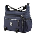 thumbnail image 1 of Bolso bandolera para hombre con correa ajustable, moderno y resistente al agua. Azul, 1 of 9