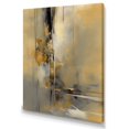 thumbnail image 2 of Designart "Yellow And Grey Beyond The Canvas IV" Abstract Painting Canvas Print, 2 of 5