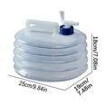 thumbnail image 2 of Outdoor Camping Water Storage Bucket Large Capacity Portable Folding Handheld with Faucet Leakproof Durable Multipurpose for Hiking Travel Emergency Home Laundry Cleaning Easy Carry, 2 of 2