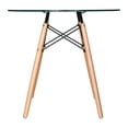 thumbnail image 4 of Round Bistro Dining Table - 30" Glass Top, Eiffel Base, Dining Room Table, Kitchen Table, Modern Design, 4 of 9