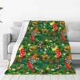 thumbnail image 1 of Balery Cute Christmas Stocking Bear Manta de Felpa Suave y Acogedora – Cobija de Franela Aterciopelada para Cama, Lavable y Cálida para Sofá, Mascotas, Transpirable-80"x60", 1 of 7