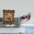thumbnail image 2 of Marco de fotos,Marco de fotos retro Marco de fotos de mesa vintage,Marco de fotos adornado para colgar en la pared,decoración del hogar,Estatua de toro de resina,Pintura Resina Toro Estatua, 2 of 8