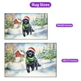 thumbnail image 5 of Hello Winter Newfoundland Frosty Morning Walk Welcome Snowy Christmas Indoor Rug Newfie Dog Lover Gifts Carpet Living Bed Room Sofa Home Decor - 02018, 5 of 5