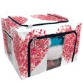 thumbnail image 1 of EREHome big heart made from pink red confetti isolated on white Storage Bag Clear Window Storage Bins Boxes Large Capacity Foldable Stackable Organizer With Steel Metal Frame For Clothes,Closets, 1 of 3