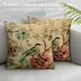 thumbnail image 3 of HENGT Throw Pillow Covers Victorian Bird Paris French Botanical Rose Cushion Pillow Case Home Decor Pillowcase, 3 of 5