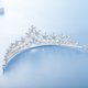 thumbnail image 3 of Tiaras y coronas nupciales para mujer, corona de reina con diamantes de imitación y perlas, tiara de princesa, corona de cumpleaños para niñas, desfile de bodas, accesorios para el cabello de Halloween, plata brillar Electrónica, 3 of 5