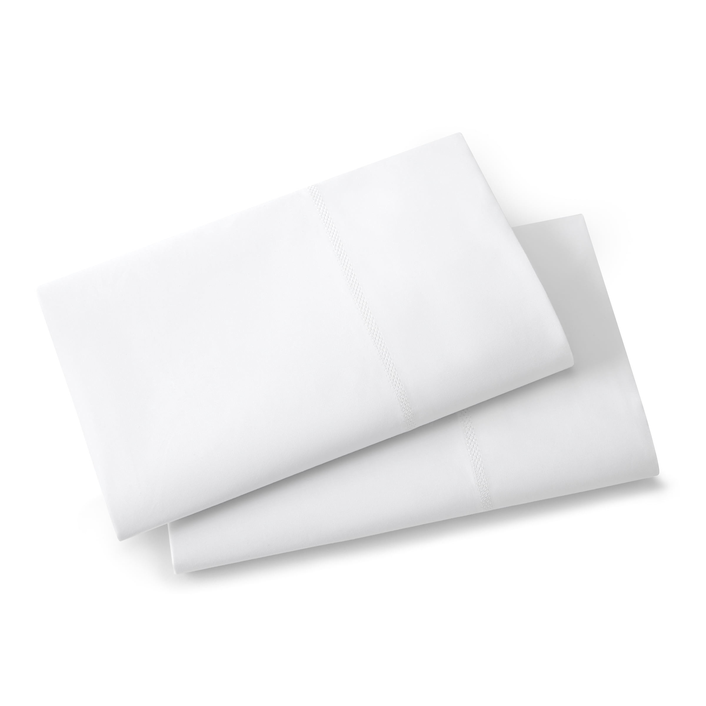 Wamsutta 1846 400 Thread Count Bright White Egyptian Giza Cotton Percale Pillow Cases, King (2 Count)