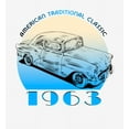 thumbnail image 2 of American Traditional 1963 Classic Car Adult White Long Sleeve Hoodie-Medium, 2 of 3