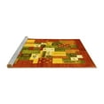 thumbnail image 2 of Ahgly Company Machine Washable Indoor Rectangle Abstract Yellow Contemporary Area Rugs, 7' x 10', 2 of 4