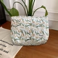 thumbnail image 1 of Bolso de cosméticos para mujer, con estampado de tulipán y textura, Bolso de maquillaje, organizador para el cuidado de la piel (beige), 1 of 8