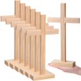 thumbnail image 1 of Juego de 6 cruces de madera Suzile de 30 cm, sin terminar, para manualidades, 1 of 6
