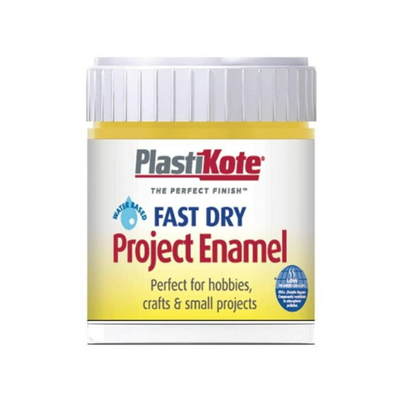 PlastiKote - Fast Dry Enamel Paint B12 Bottle Buttercup Yellow 59ml