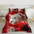 thumbnail image 2 of Castle Fairy Twin 2-Piece Animal Cheetah Floral Rose Comforter Set, 2 of 8