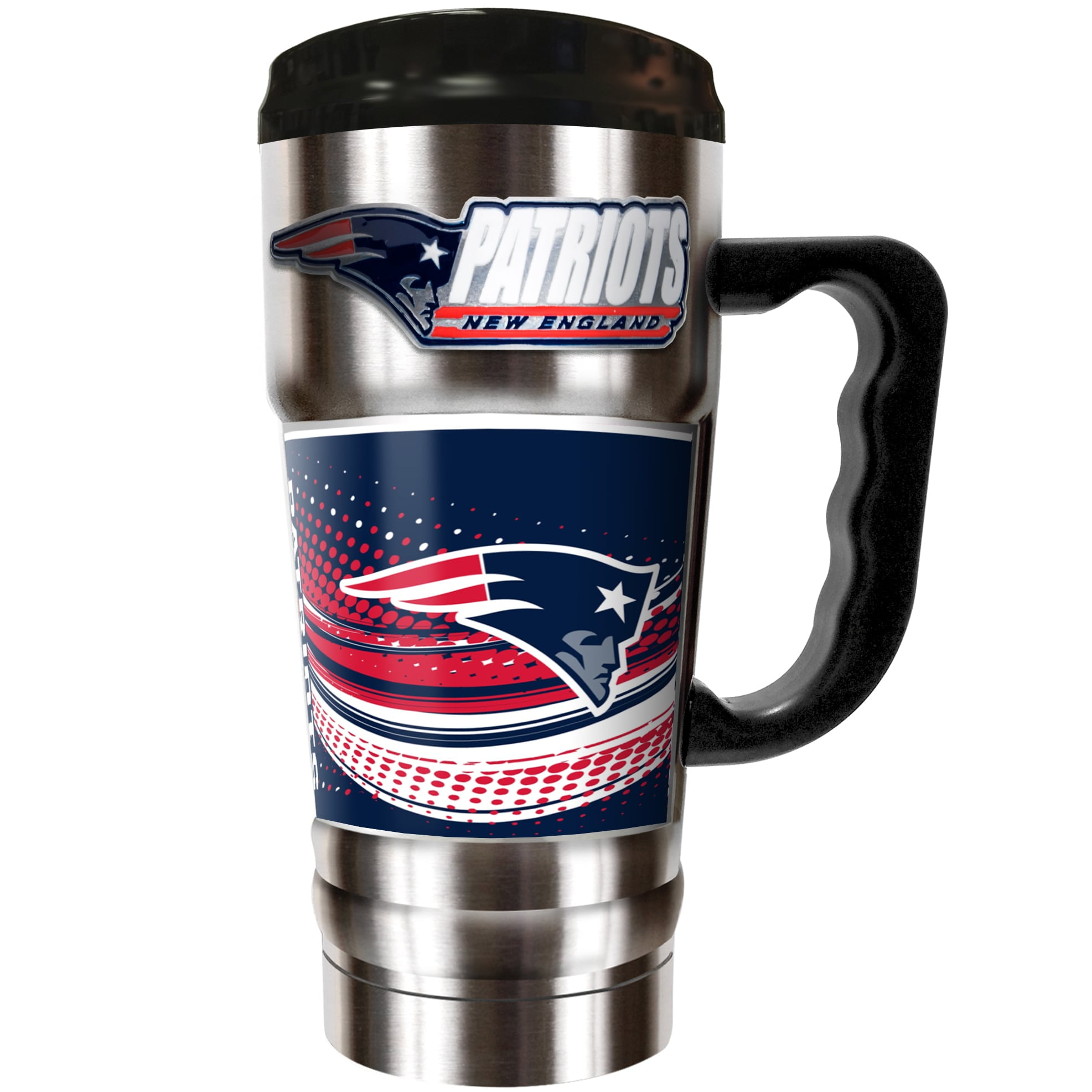New England Patriots The Champ 20 Oz Travel Tumbler Silver Walmart Com Walmart Com