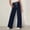 Navy, variant on IVEYRTF Girls Solid Color Pants Elastic Waist Wide Leg Straight Pants Casual Spring Fall Everyday Soft Breathable Bottoms(Navy,5-6 Years)