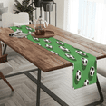 thumbnail image 3 of Qzaxky Table Runner Boho Table Runner Soccer Ball Bohemian Boho Outdoor Table Runner Decoration for Indoor Outdoor Home Dinner Party Wedding Decor 13 x 36 Inch, 3 of 9