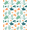 Multicolor Teal Coral, Pattern 9, variant on ODIKA 8'x10' Washable Area Rug Underwater Tropical Coral Reef Animal Scene Sea Turtle Ocean Playful Expressive for Living Room, Under Sectional, Family , Durable, Non-Slip