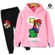 thumbnail image 1 of Conjunto de Sudadera con capucha de Super Mario para niños y niñas, ropa deportiva de 2 piezas con estampado, informal, a la moda, 2024, 1 of 1