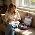 thumbnail image 6 of Embroidery Project Bag Embroidery Supplies Storage Carrying Tote Case with Multiple Pockets for Floss Thread Stitch Tools Kit Bag Only, 6 of 7