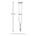 thumbnail image 3 of McKesson Aluminum Crutches, Push-Button - for Tall Adults, 5'10" to 6'6", 8 Pairs, 3 of 3