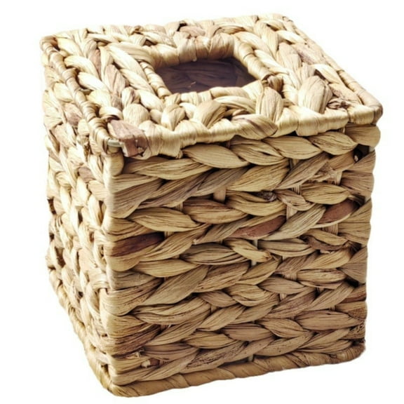 Xchenda Tissue Box Cover Tissue Box Holder Square Tissue Box Cover Vine Tissue Cube Box Cover Decorative Woven Paper Holder For Tables And Bathrooms (square)
