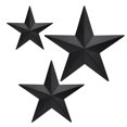 thumbnail image 1 of Estrella decorativa de pared JoyEvy 6, 9 pulgadas, 12 pulgadas, hierro negro, rústico, vintage, 1 of 8