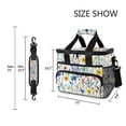 thumbnail image 3 of FORMRS Insulated Cooler Bag 24 Cans Capacity Soft Leakproof Lunch Box with Side Pockets, Blue Wildflower Pattern, 3 of 7
