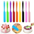 thumbnail image 2 of 1pc Silicone Long Scraper Color Cream Long Scraper Cake Making Small Accessories Silicon Baking Tools for Cakes Spatula Heat Long Scrapers Spatulas spat Utensils Rubber jar Spatula,jar Silicon, 2 of 9
