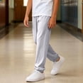 thumbnail image 6 of hengsof Boys Spring Summer Loose Joggers Pants Kids Elastic Waist Solid Color Pull On Cuffed Sweatpants 3-16 Years, 6 of 8