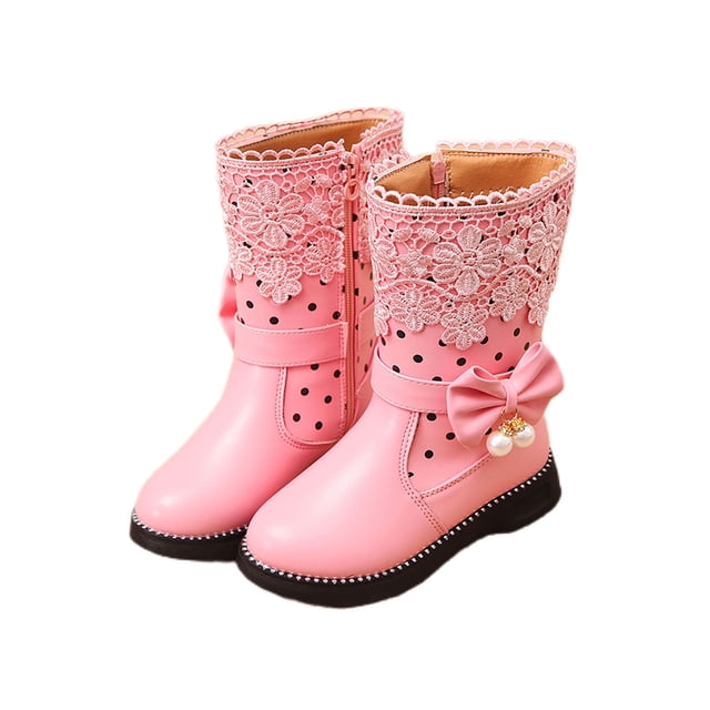 Ferndule Botas de nieve para niñas Zapatos de invierno antideslizantes para exteriores Botas cálidas