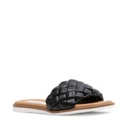 Steve Madden Paislee Flat Slide Mule Sandals BLACK