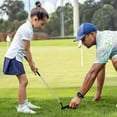 thumbnail image 2 of Ultimate 27 Inch Junior Mallet Putter for Kids with Stainless Steel Shaft and Headcover Green, 2 of 10